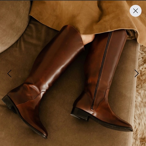 New Amendment Drotning WIDE CALF Riding Boot In Brown - Picture 2 of 10